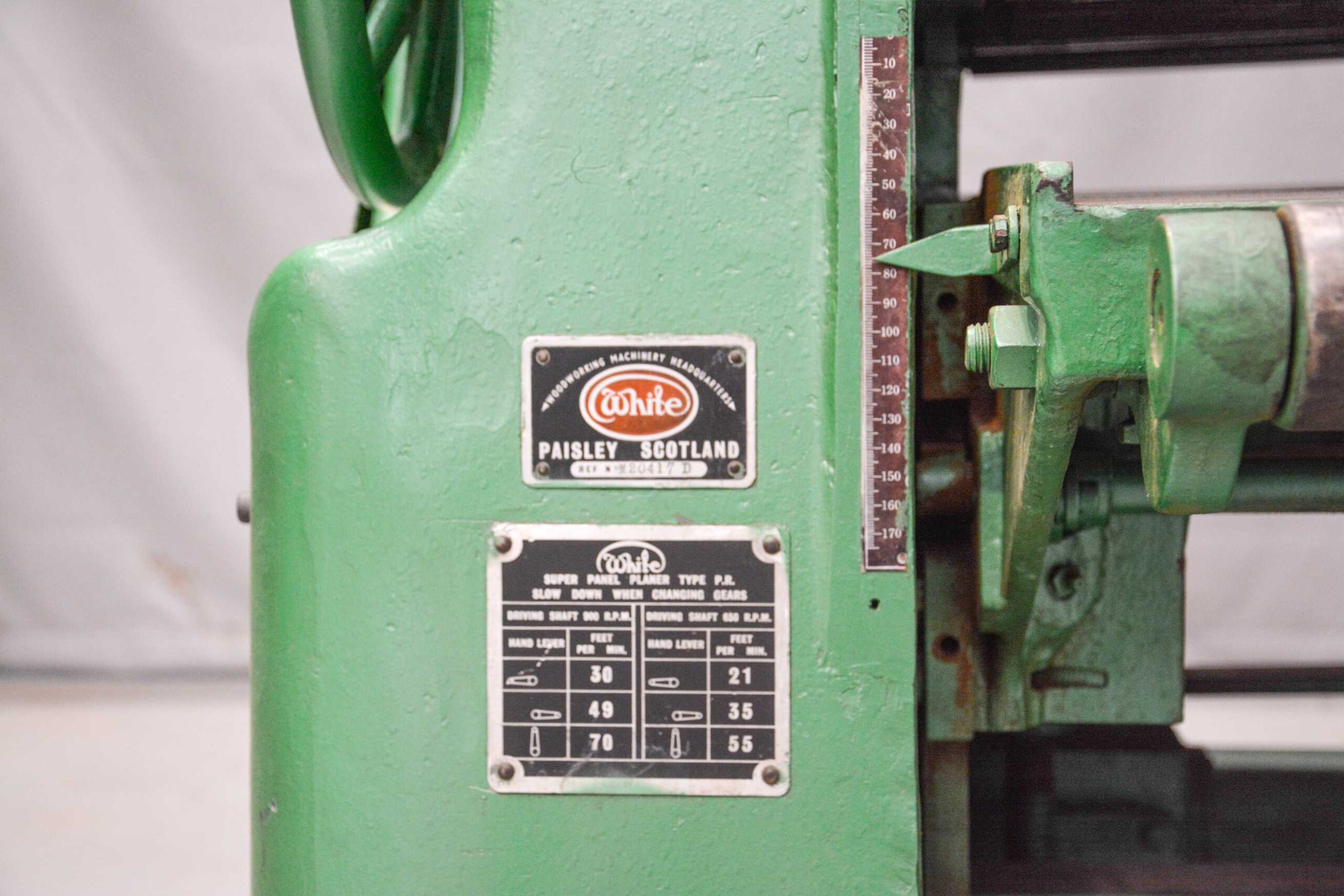 White Super Panel Planer (Type P.R.) 750mm Thicknesser - Scotland (Fully-Serviced) (TH61U) - Image 11