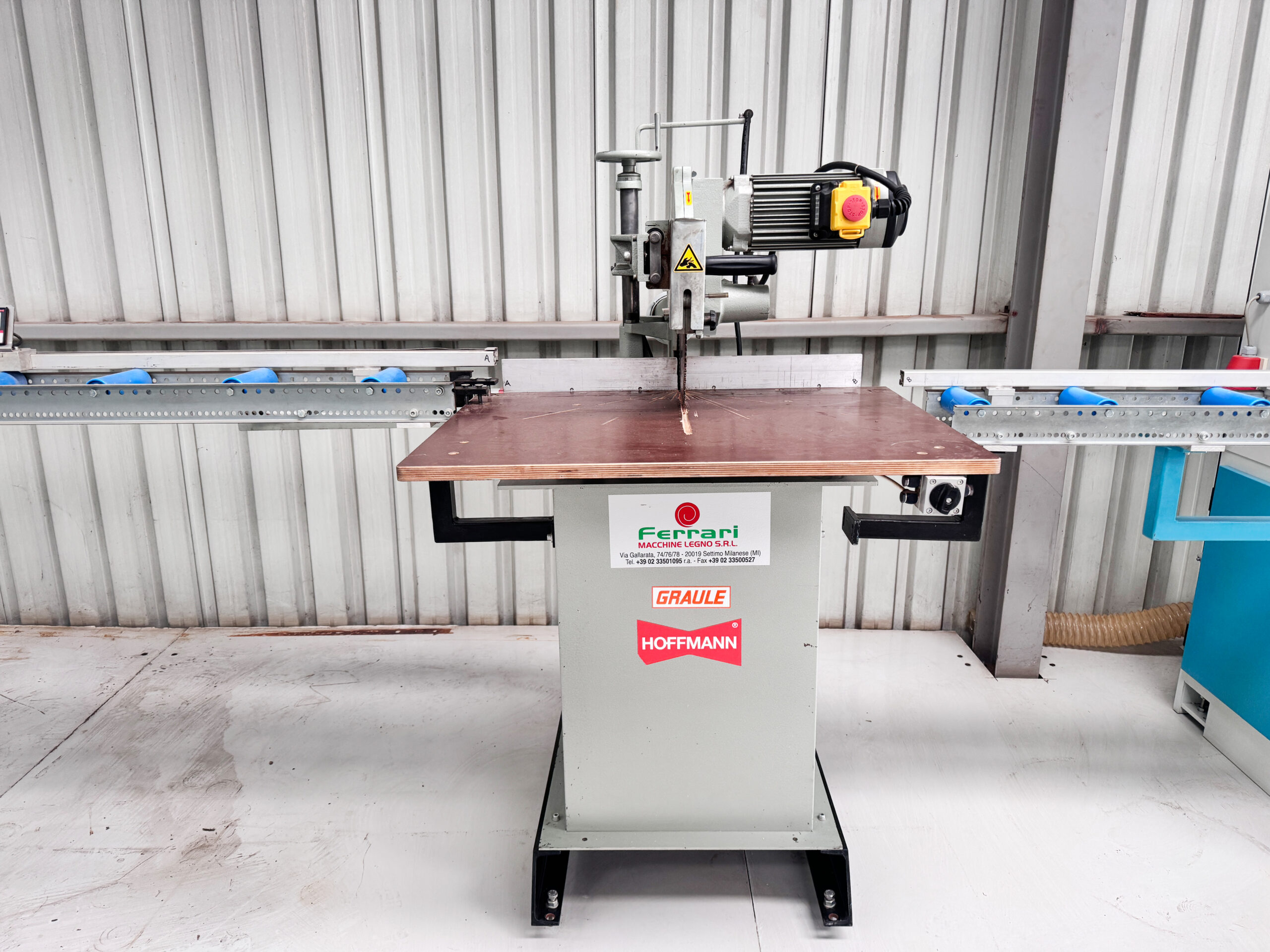 Hoffmann MS 35 Double Mitre Saw with Electronic Fence and Feed Tables - Image 19